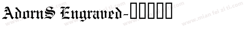 AdornS Engraved字体转换